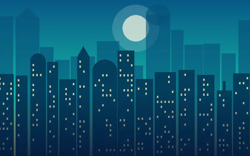 Illustration of the Howrah skyline