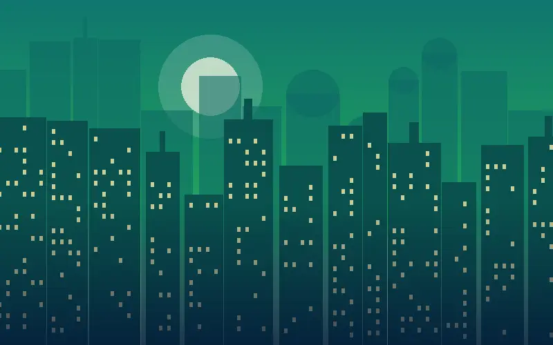 Illustration of the Kavaratti skyline