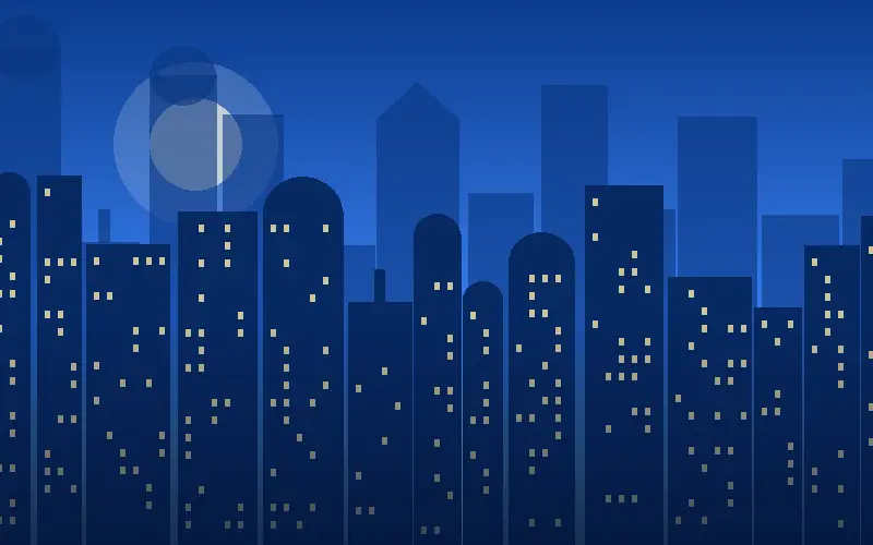 Illustration of the Vadodara skyline